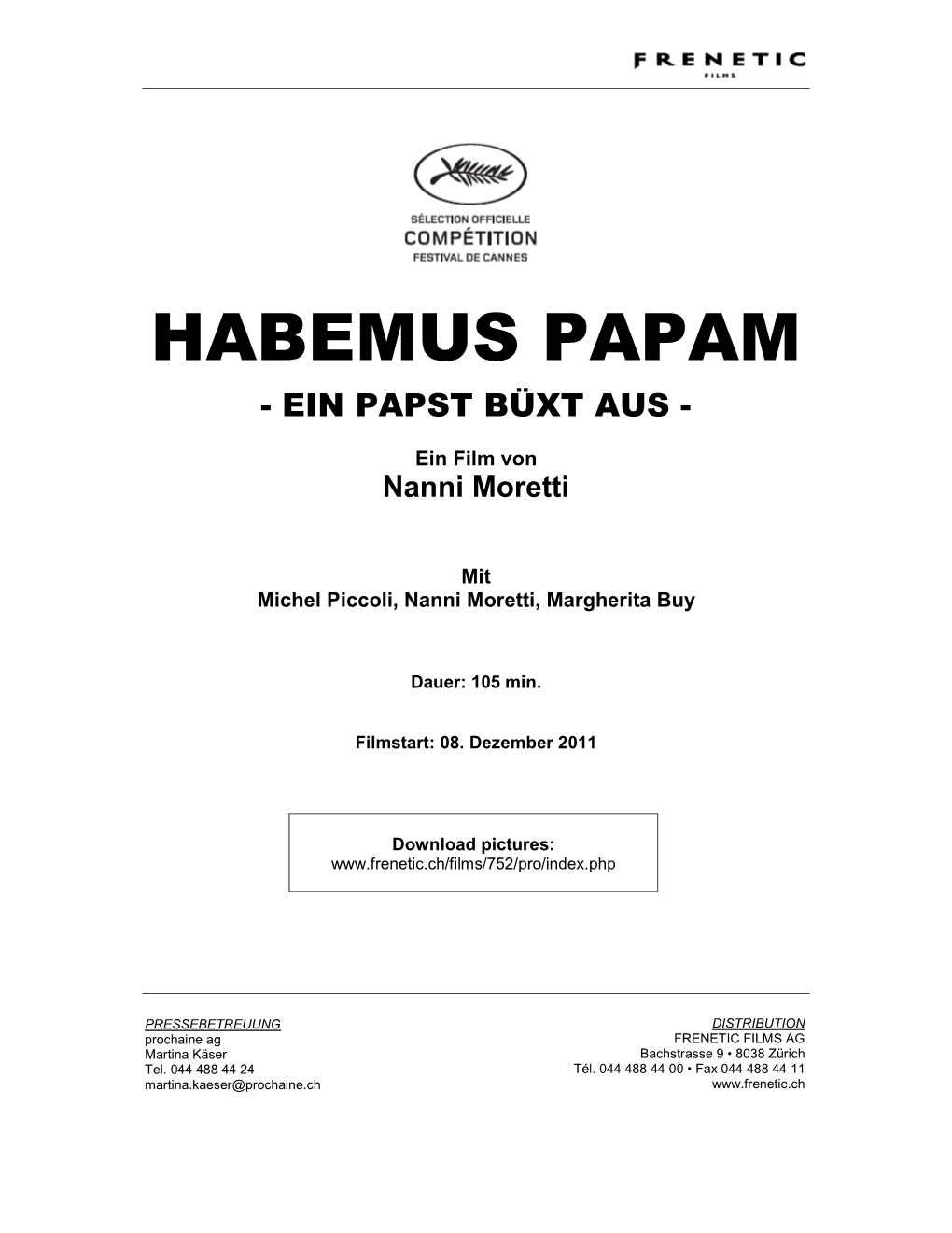 Habemus Papam - Ein Papst Büxt Aus