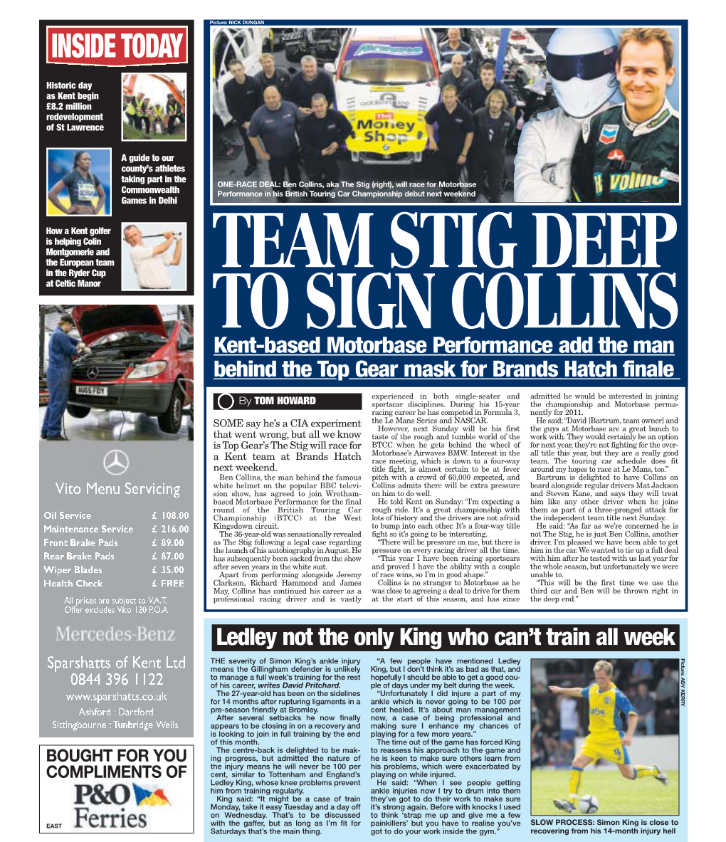 Team Stig Deep to Sign Collins