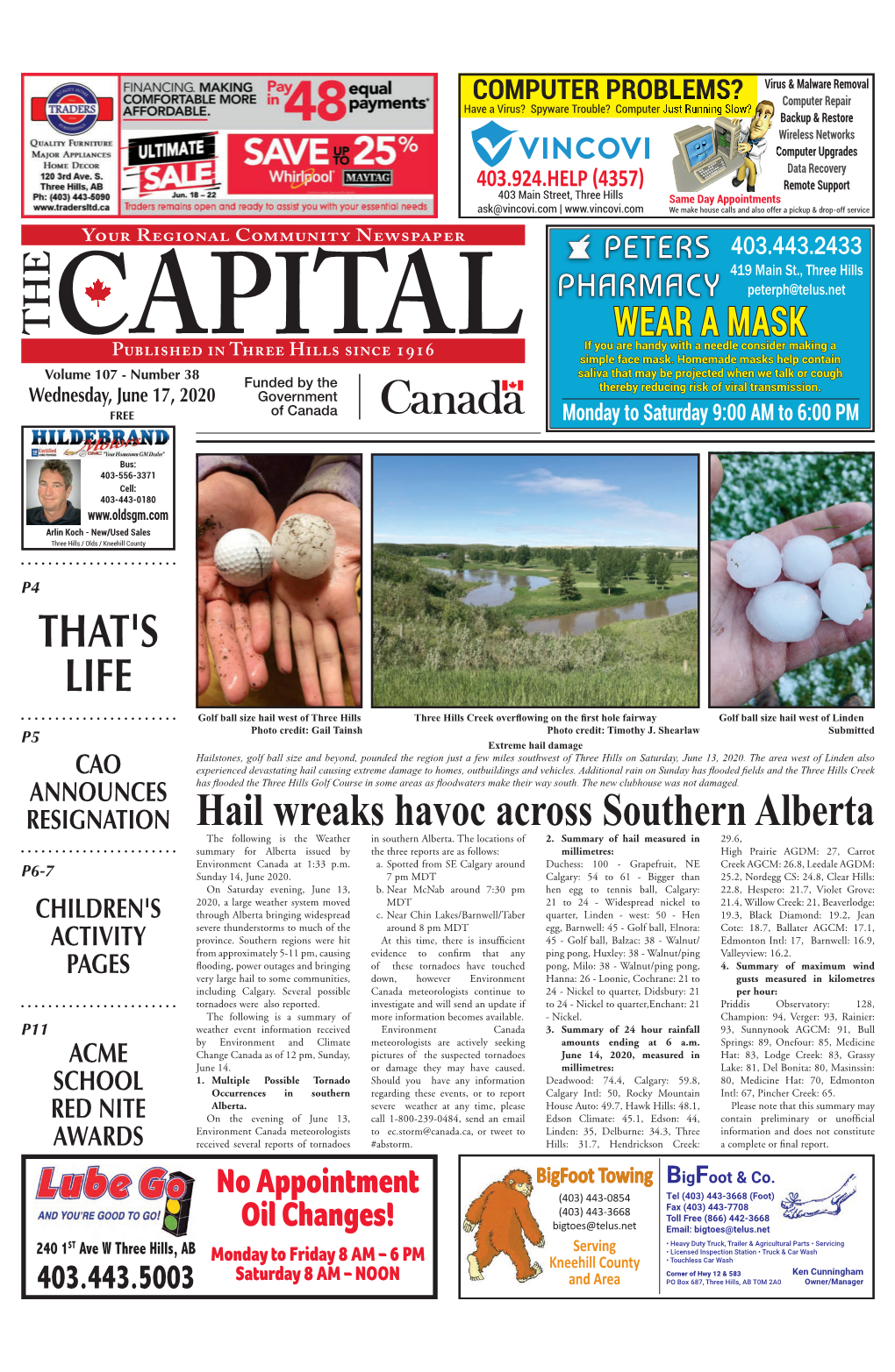 THAT's LIFE Hail Wreaks Havoc Across Southern Alberta