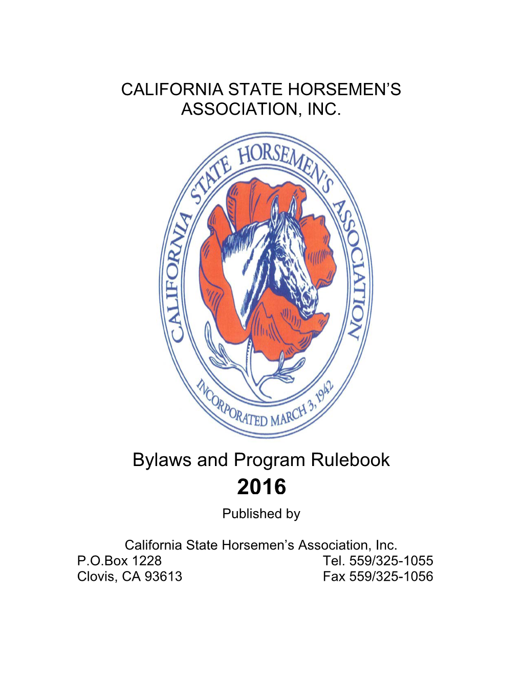 California State Horsemen's Association, Incorporated