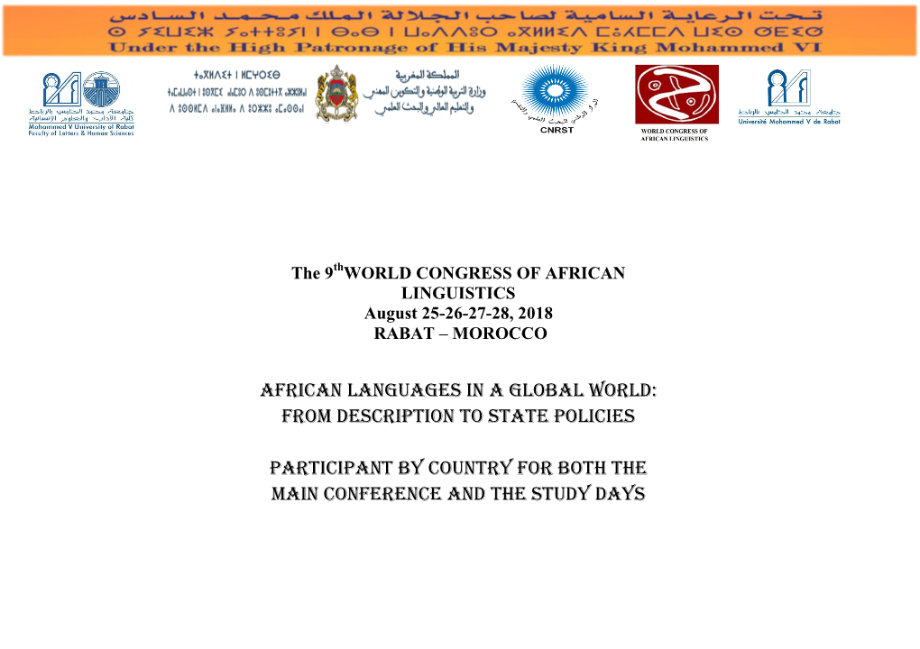 African Languages in a Global World