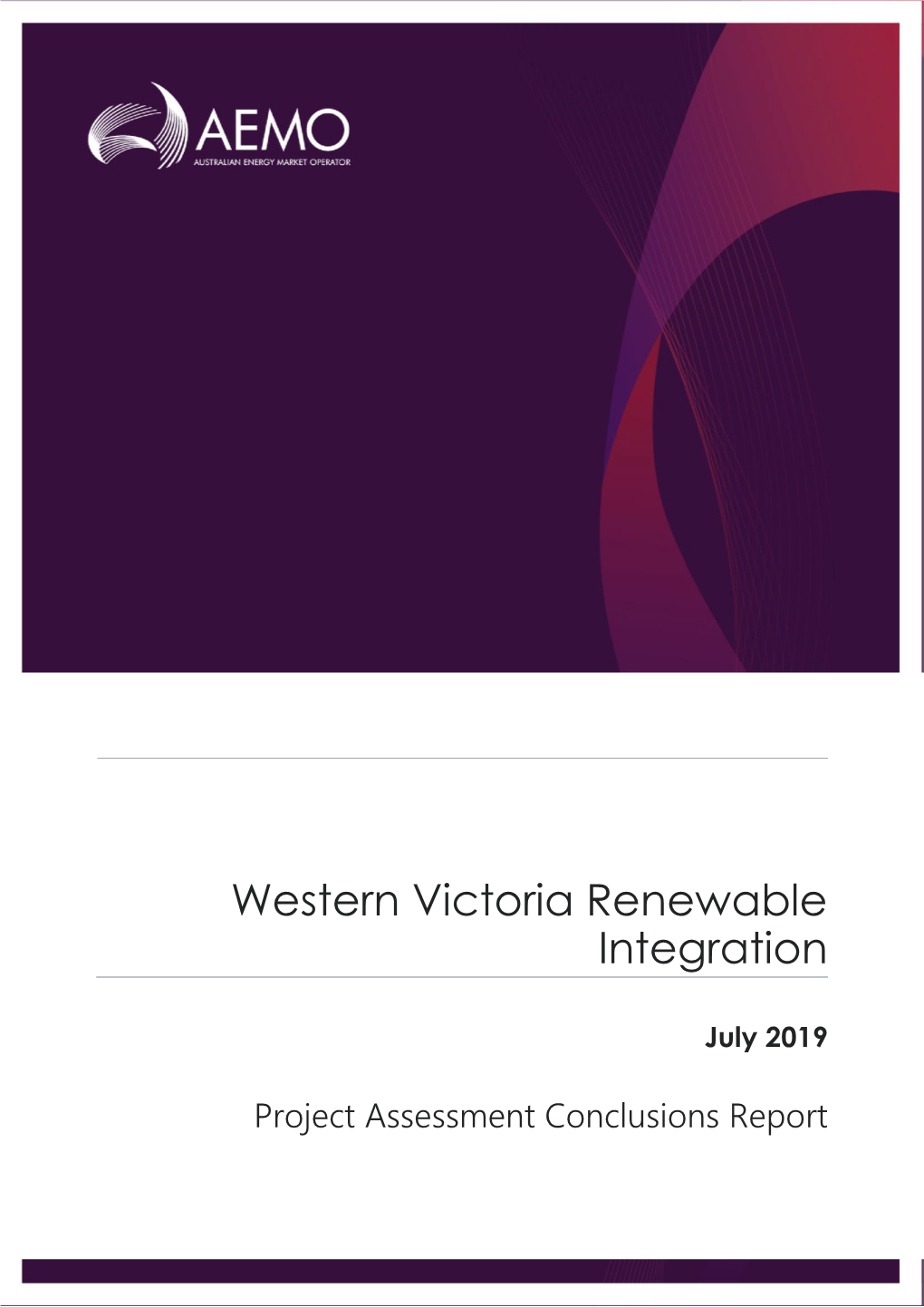 Western Victoria Renewable Integration