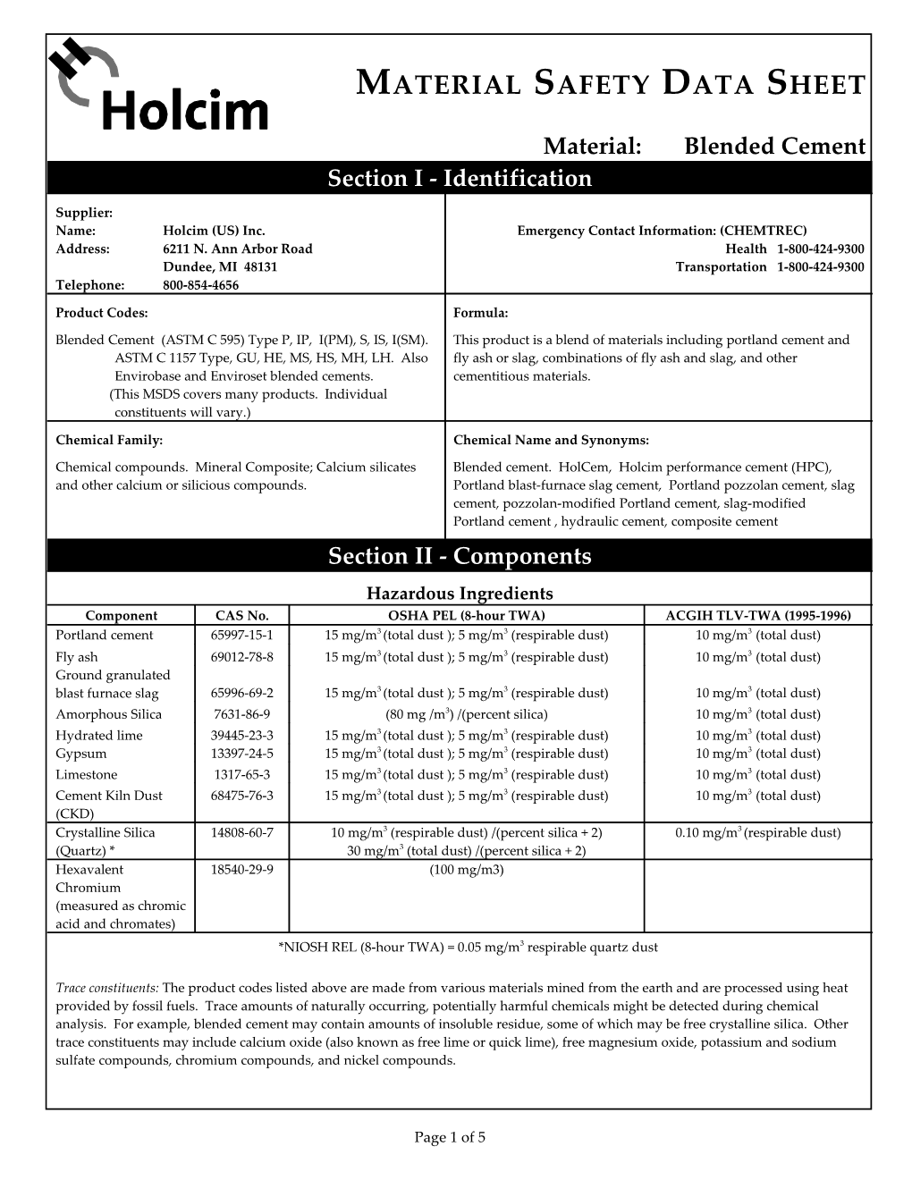 Material Safety Data Sheet s2