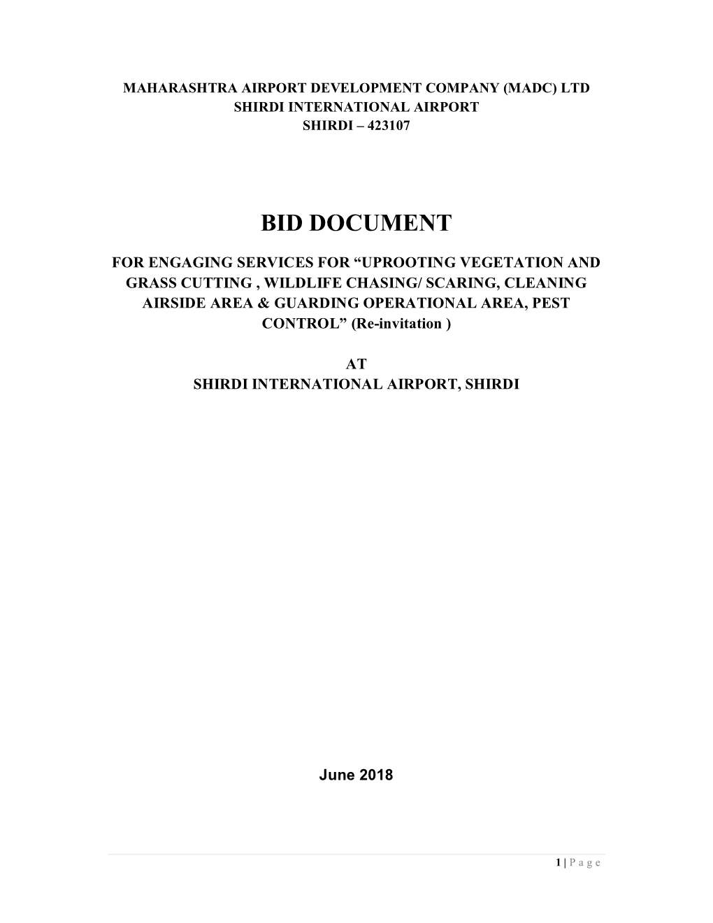 Bid Document