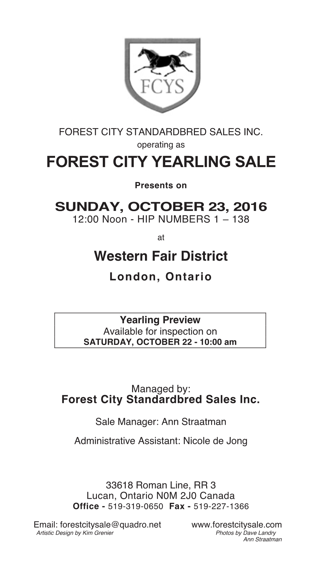 Forest City Yearling Sale