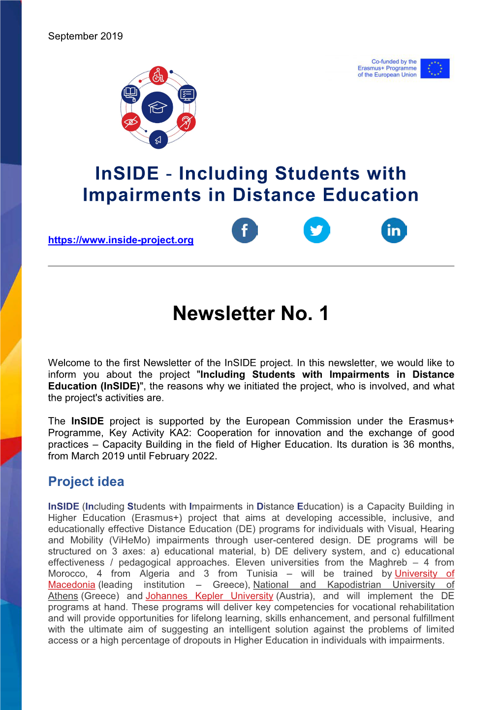 Inside Newsletter No. 1