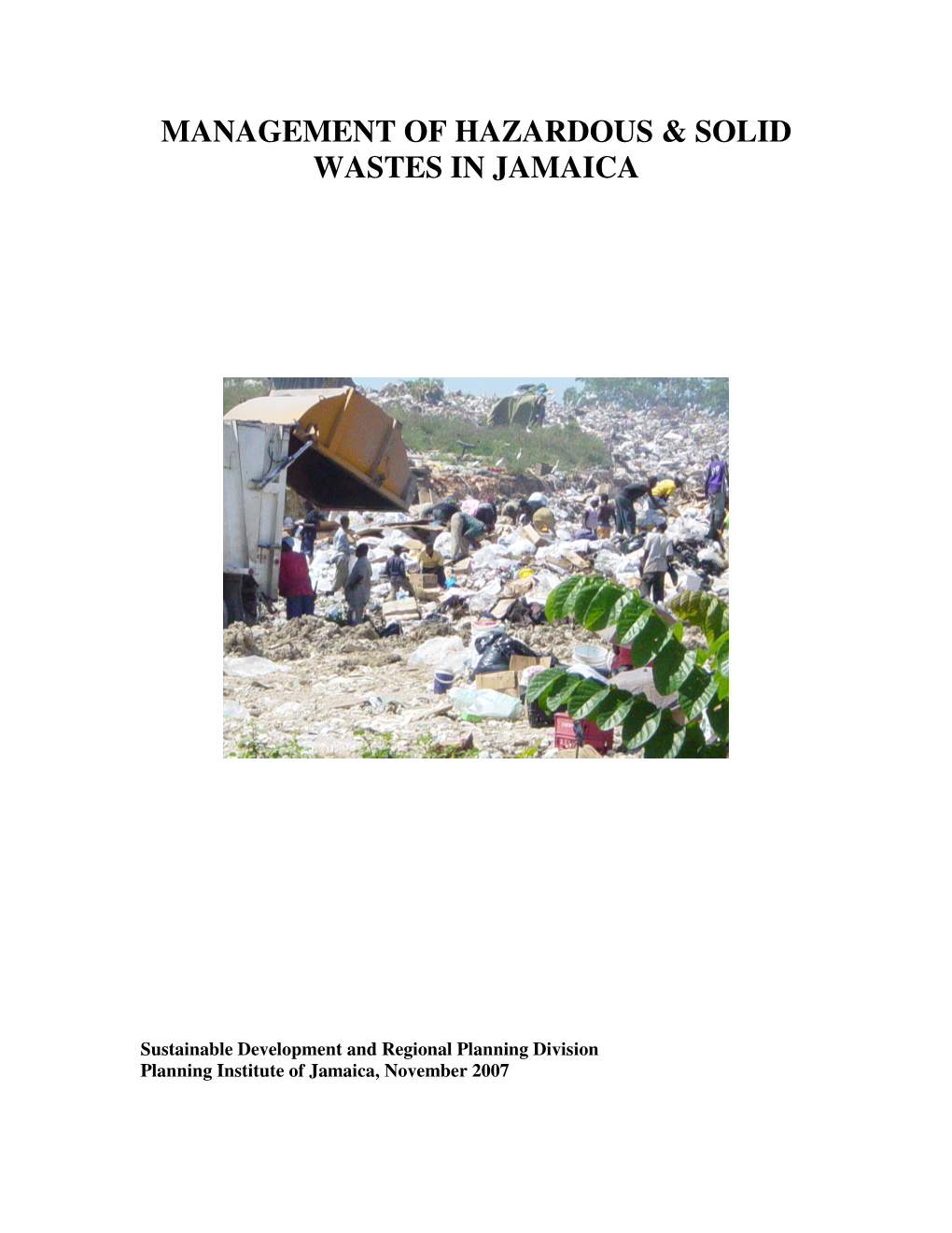 Management of Hazardous & Solid Wastes in Jamaica