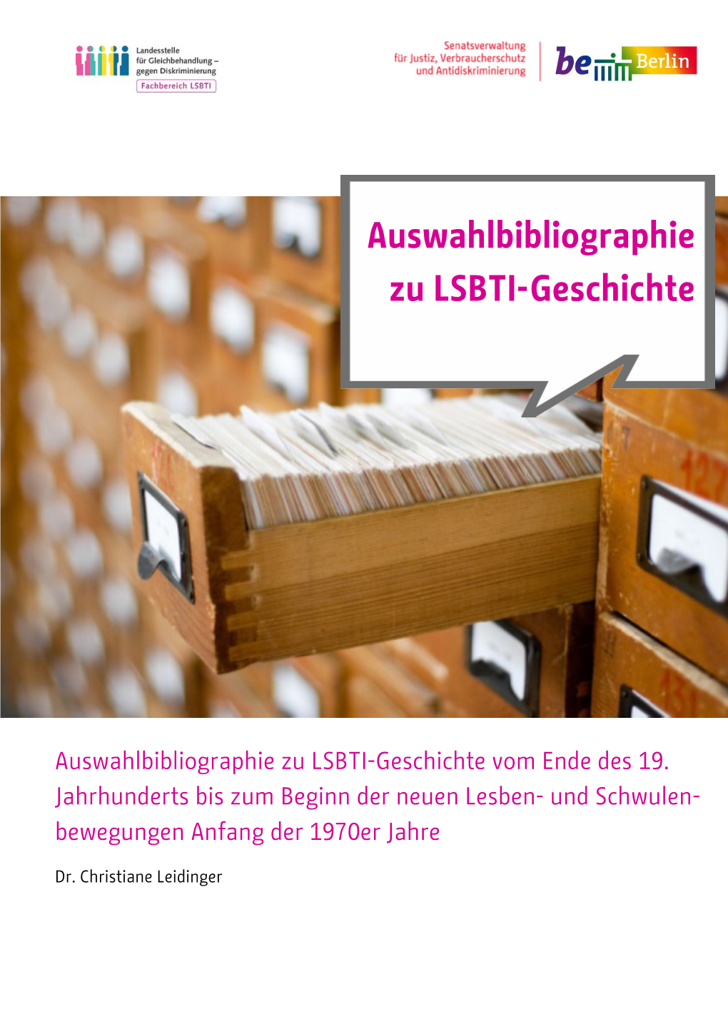 Auswahlbibliographie Zu LSBTI-Geschichte