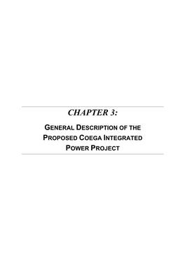 General Description of the Proposed Coega Integrated Power Project