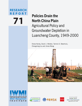 Agricultural Policy and Groundwater Depletion in Luancheng County, 1949-2000