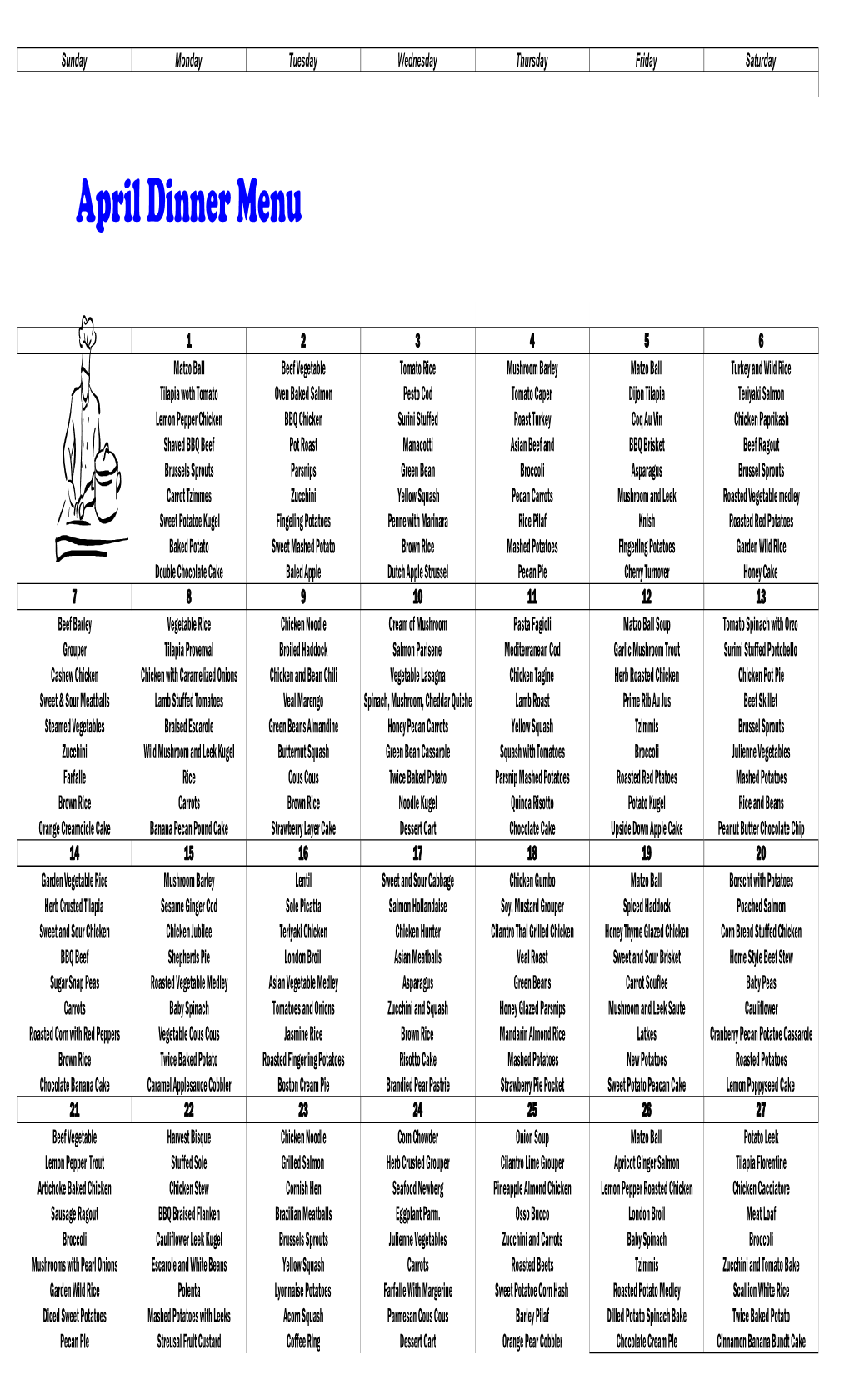 APRIL 2013 Summit Longmenu