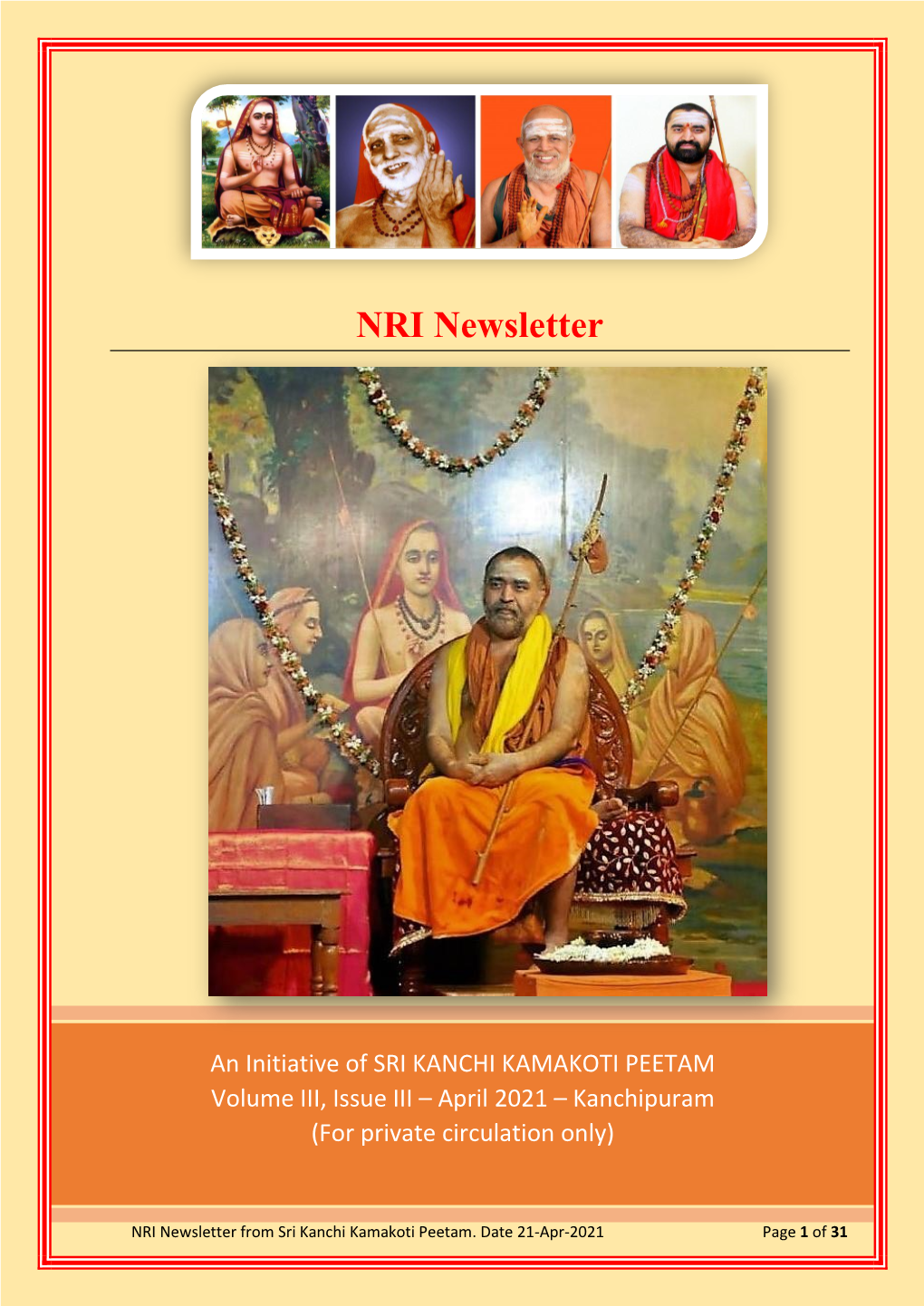 NRI Newsletter