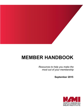 Member Handbook