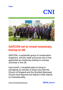 GAFCON Set to Reveal Missionary Bishop to UK