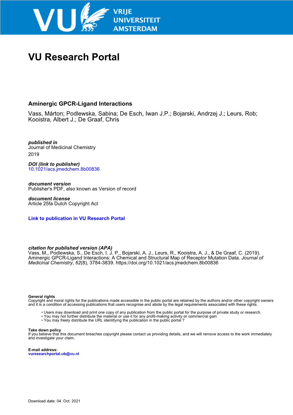 Acs.Jmedchem.8B00836 Aminergic Gpcrligand Interactions