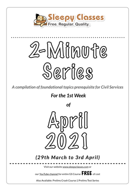 2-Minute April 2021 Week 1