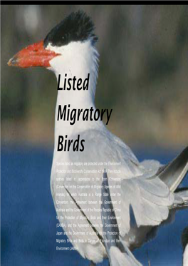 Listed Migratory Birds