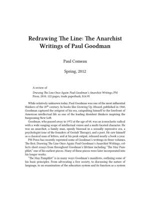 The Anarchist Writings of Paul Goodman