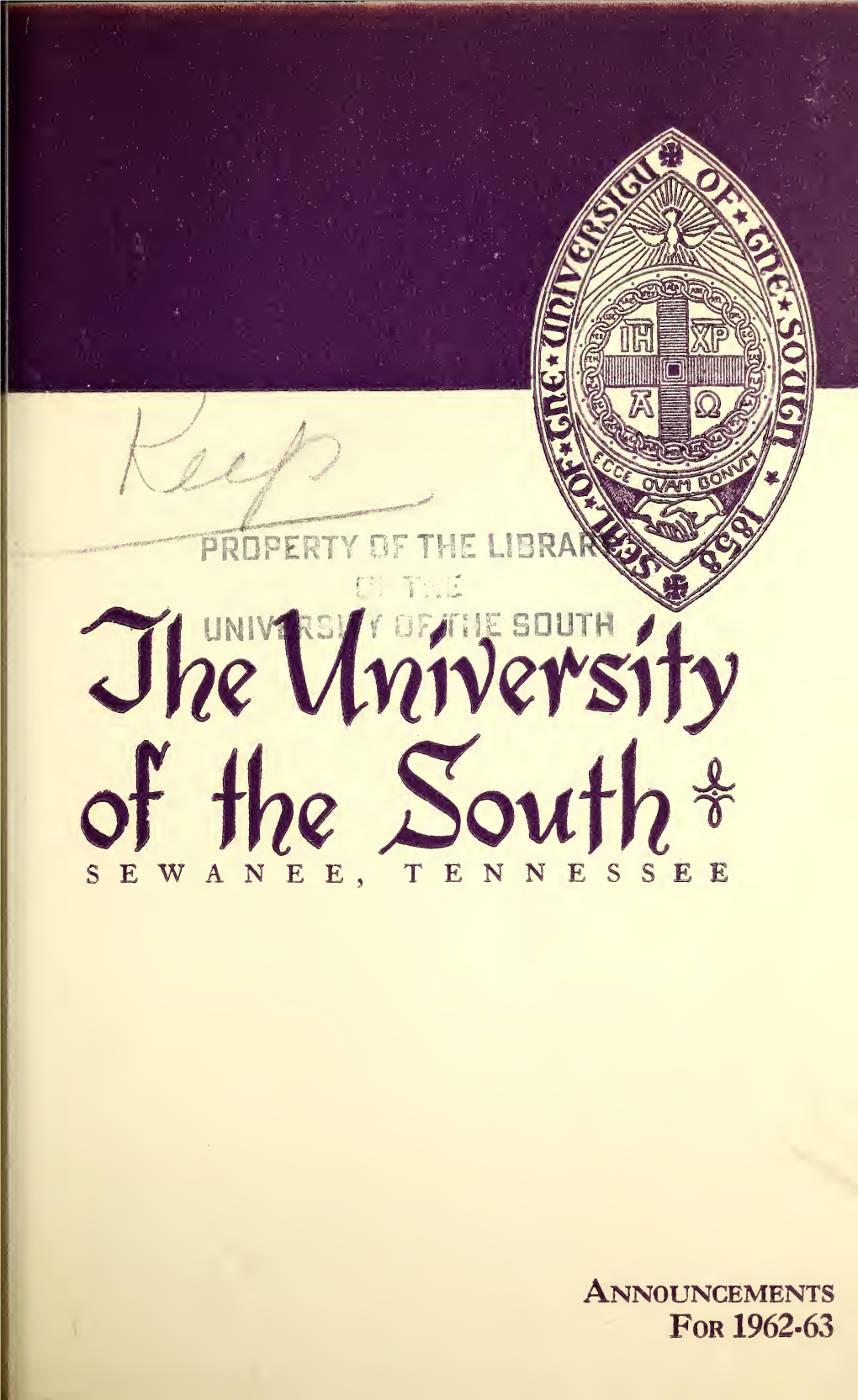 College of Arts and Sciences Catalog and Announcements, 1959-1963