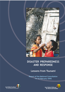 Disaster Preparedness and Response