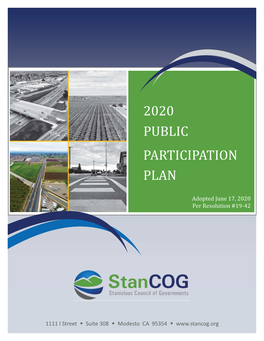 Stancog 2020 Public Participation Plan