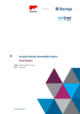 Scottish Islands Renewable Project Final Report