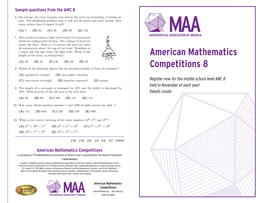 American Mathematics Competitions 8