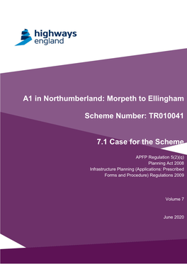 A1 in Northumberland: Morpeth to Ellingham Scheme Number