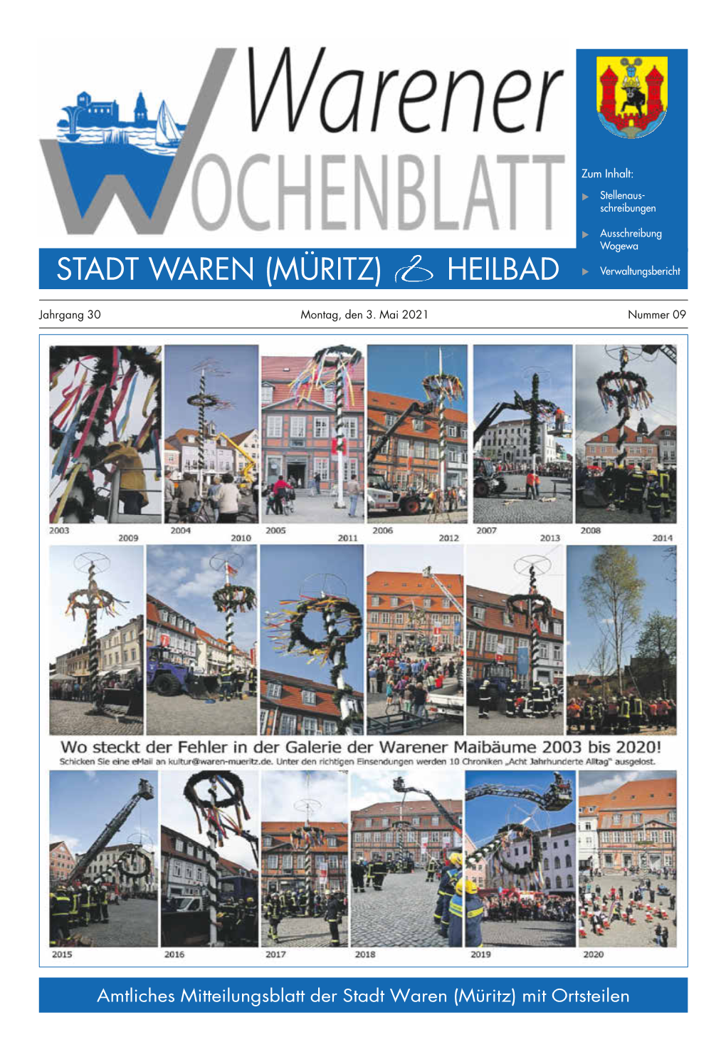 Warener Wochenblatt Nr. 09 / 2021