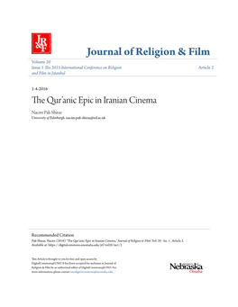 The Qur'anic Epic in Iranian Cinema