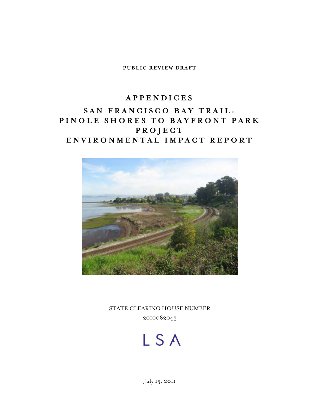 Pinole Shores to Bayfront Park Project Environmental Impact Report