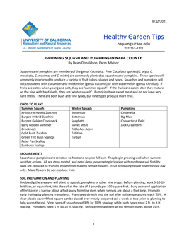 Healthy Garden Tips Napamg.Ucanr.Edu ______707-253-4221