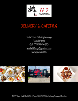 Delivery & Catering