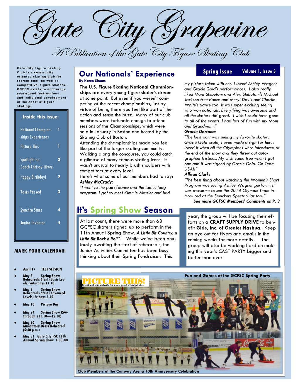 A Publication of the Gate City Figure Skating Club