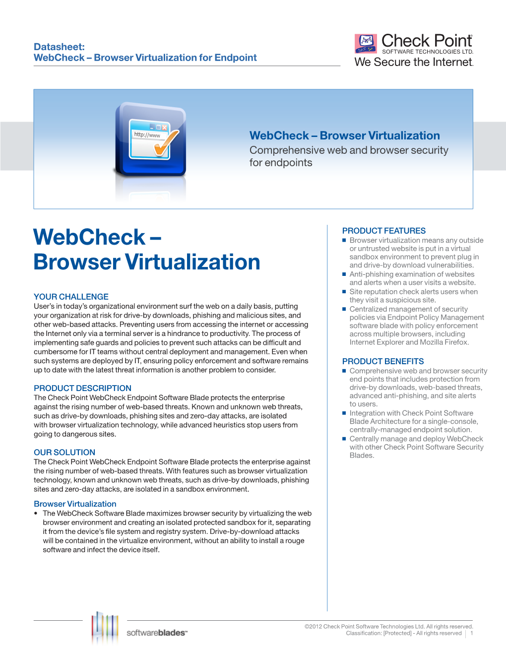 Webcheck – Browser Virtualization for Endpoint