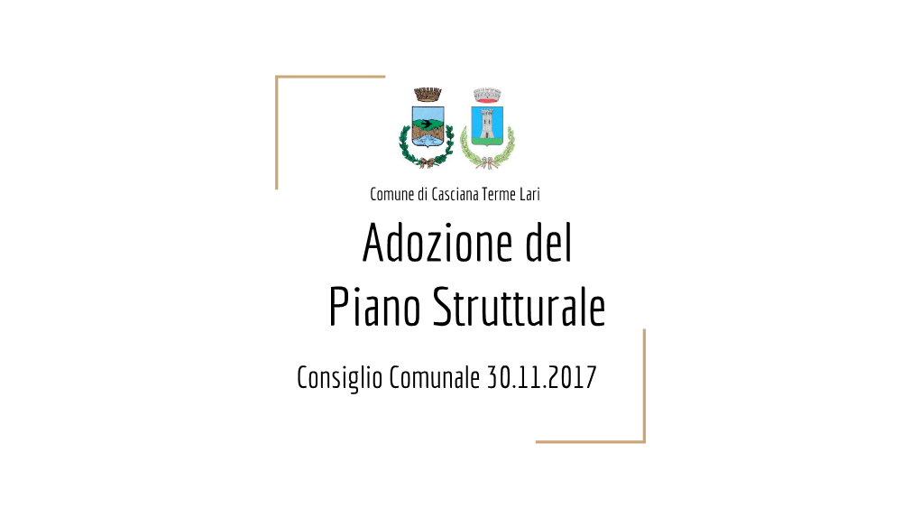 Presentazione Del Piano Strutturale