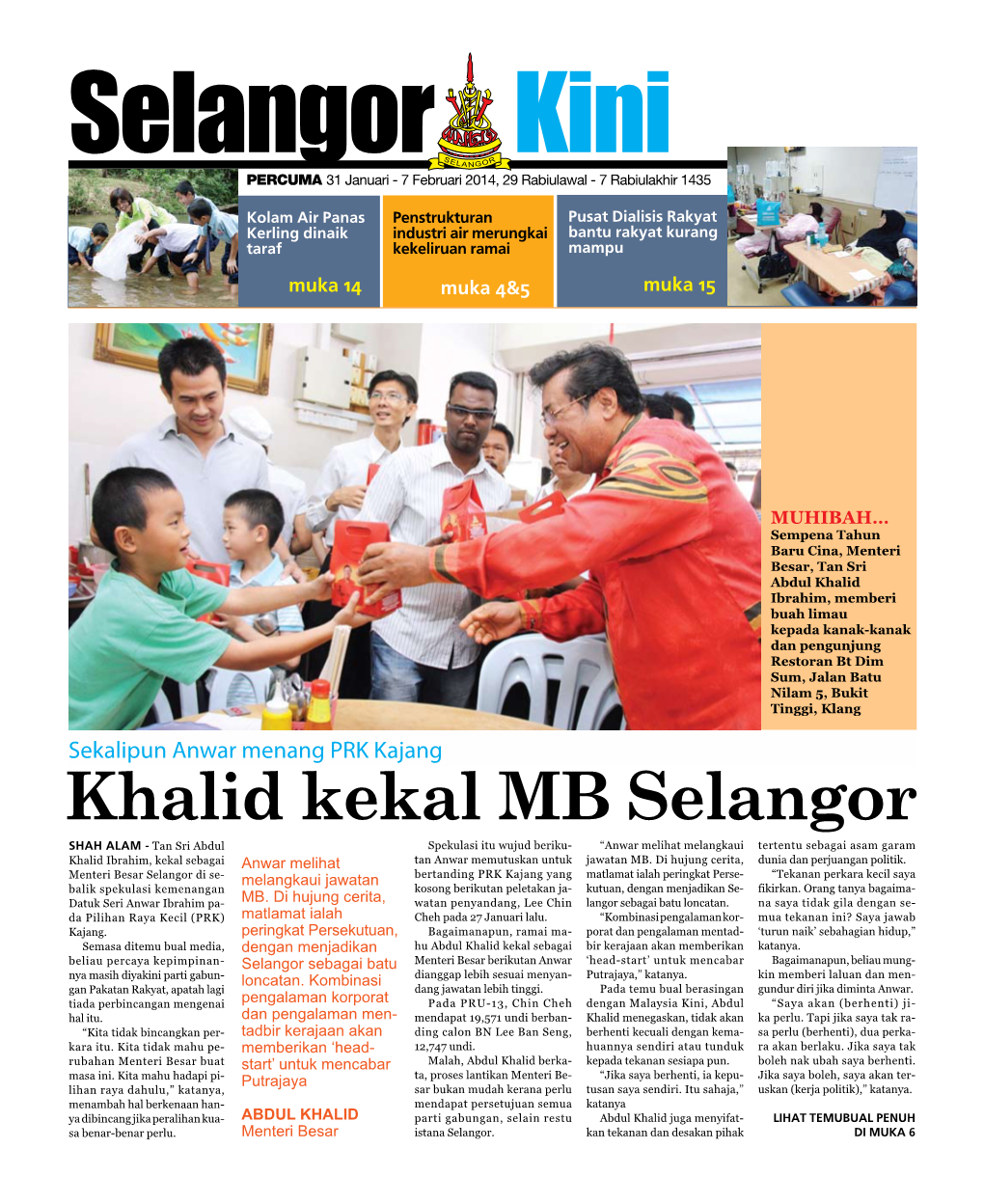 Selangorkini Februari 1 2014