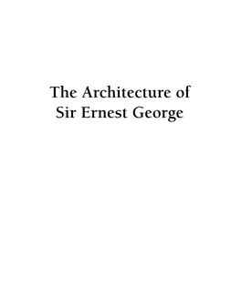 The Architecture of Sir Ernest George