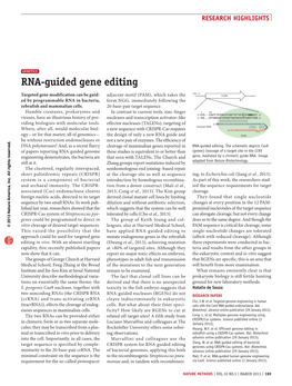 RNA-Guided Gene Editing