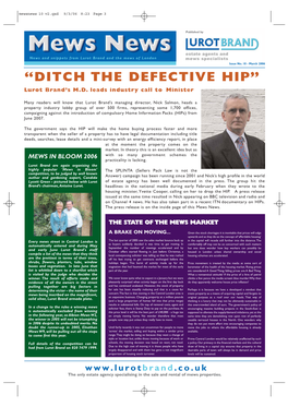 “DITCH the DEFECTIVE HIP” Lurot Brand’S M.D