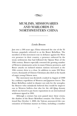 Muslims, Missionaries and Warlords in Northwestern China