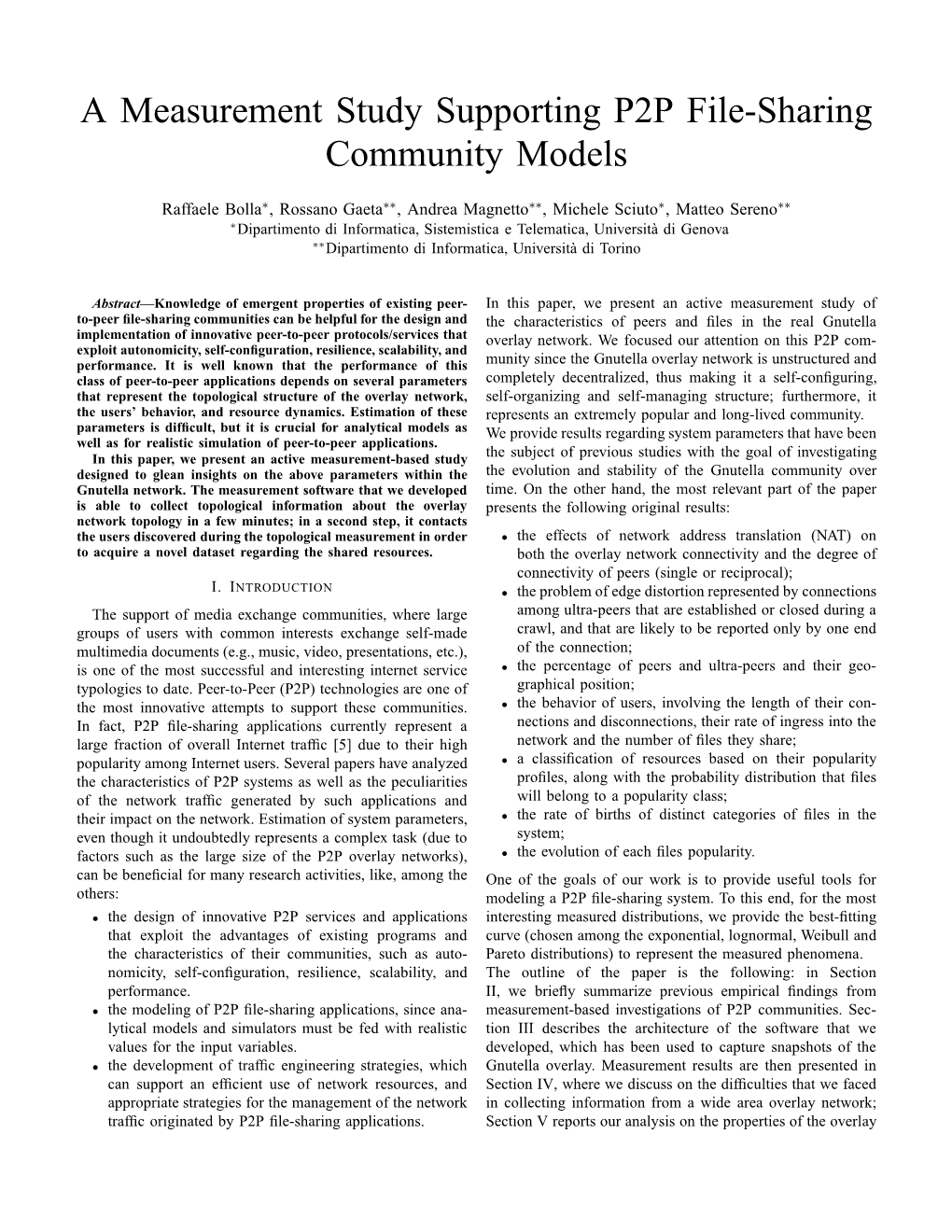 A Measurement Study Supporting P2P File-Sharing Community Models