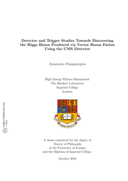 Detector and Trigger Studies Towards Discovering the Higgs Boson