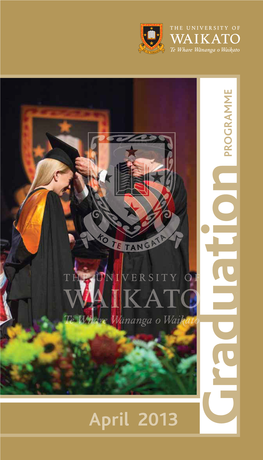 2013 April Graduation Programme