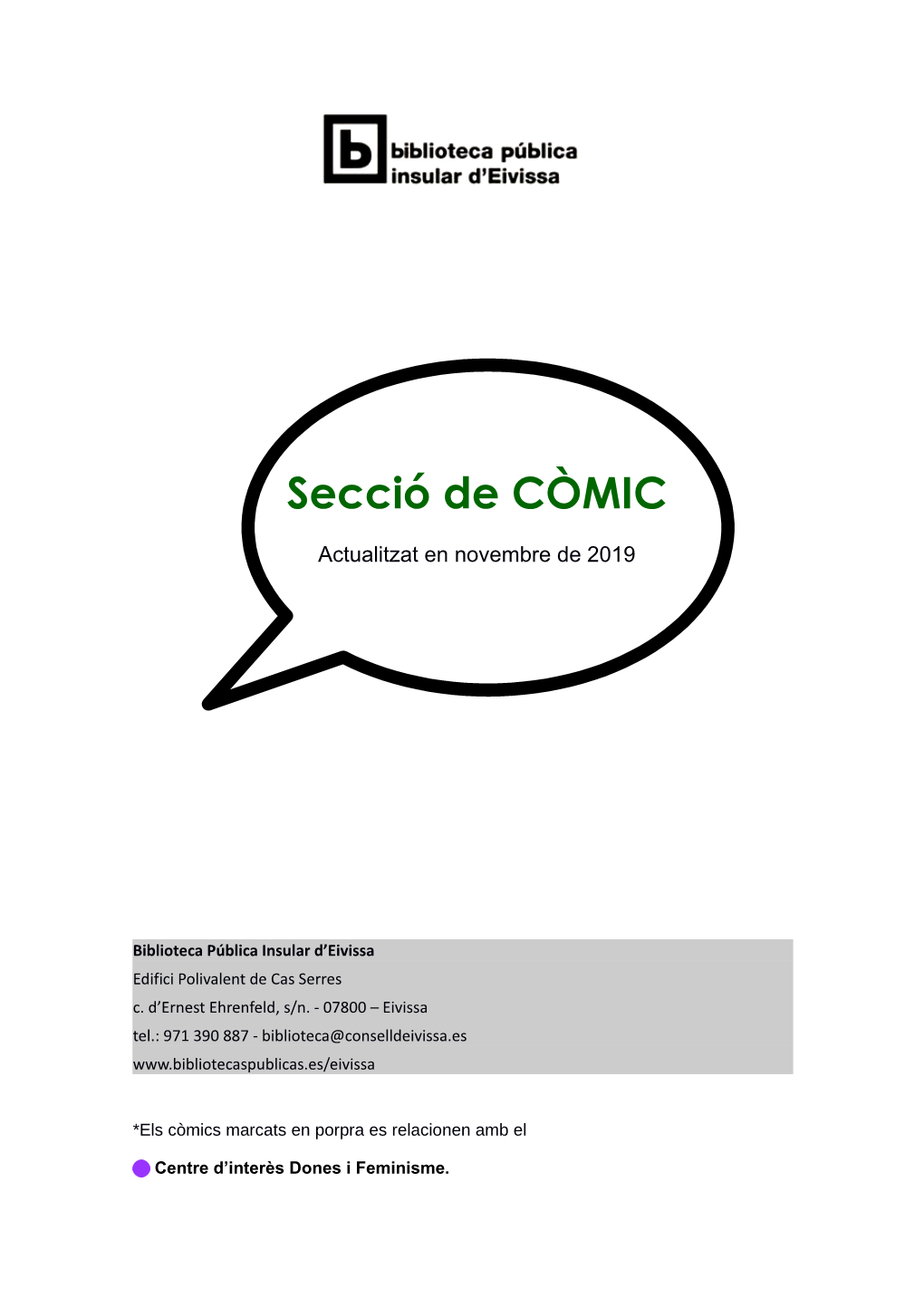 Secció De CÒMIC