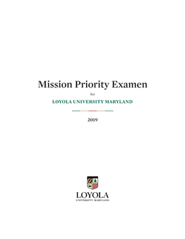 Mission Priority Examen for LOYOLA UNIVERSITY MARYLAND