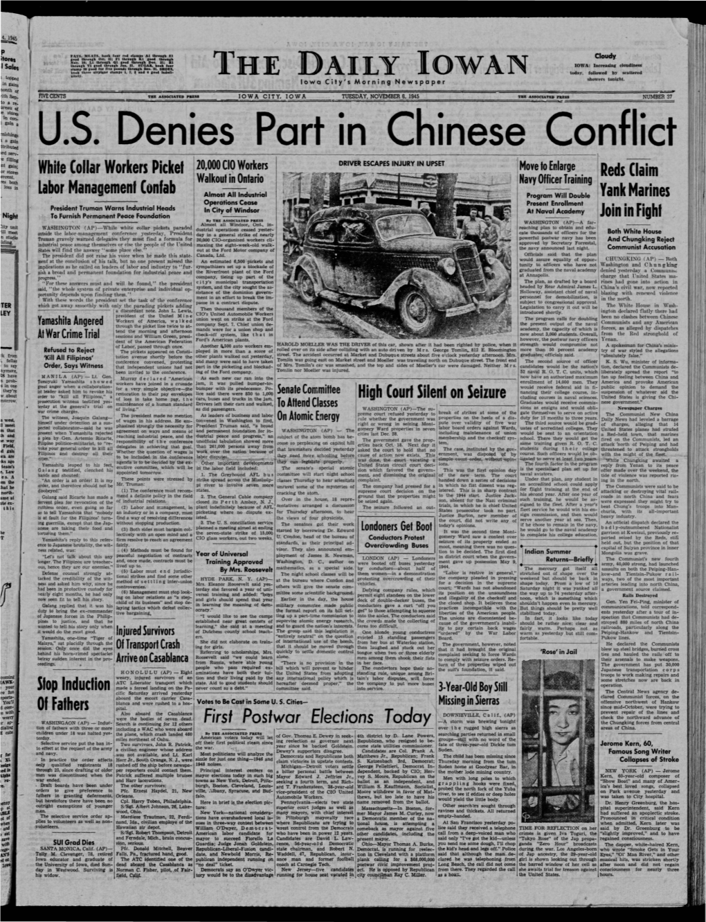 Daily Iowan (Iowa City, Iowa), 1945-11-06