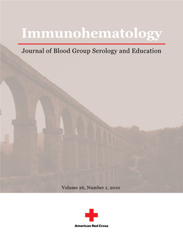 Journal of Blood Group Serology and Education
