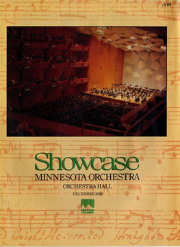 Showcase, Minnesota Orchestra, December 1989, Orchestra Hall