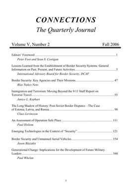The Quarterly Journal, Vol. 5, No. 2, Fall 2006